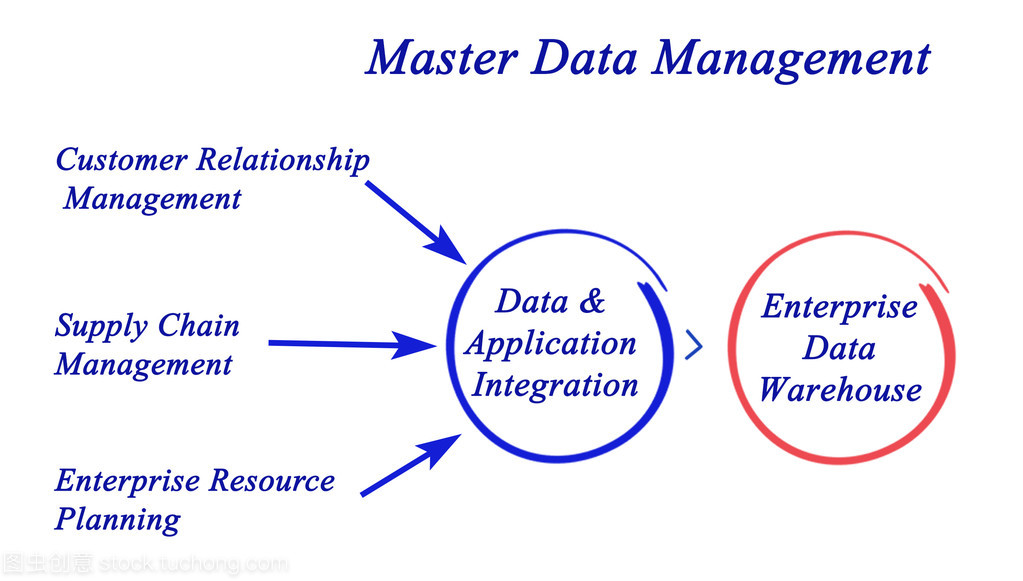 圖中的主數據管理